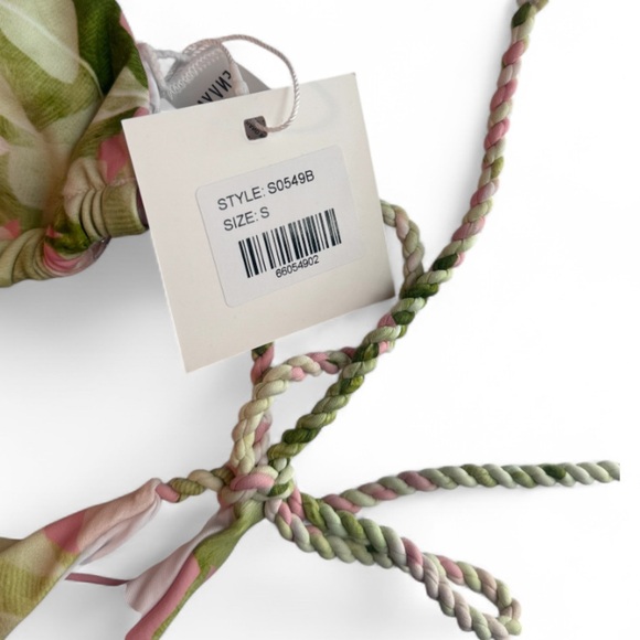 Envya Pink and Green Leaf Bikini Set - Picture 3 of 4